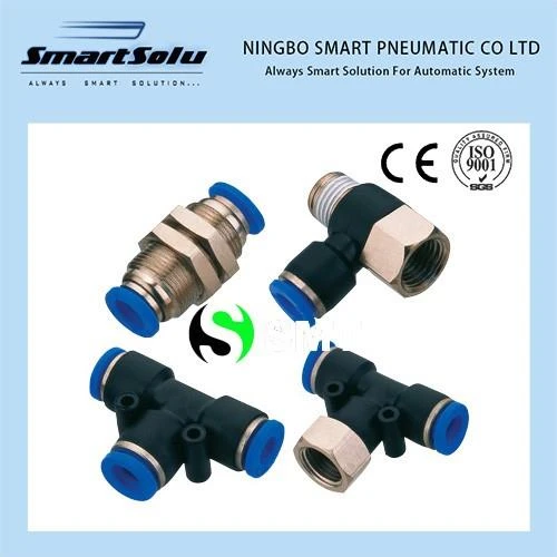 PW Type Platic Push In Pneumatic Fittings