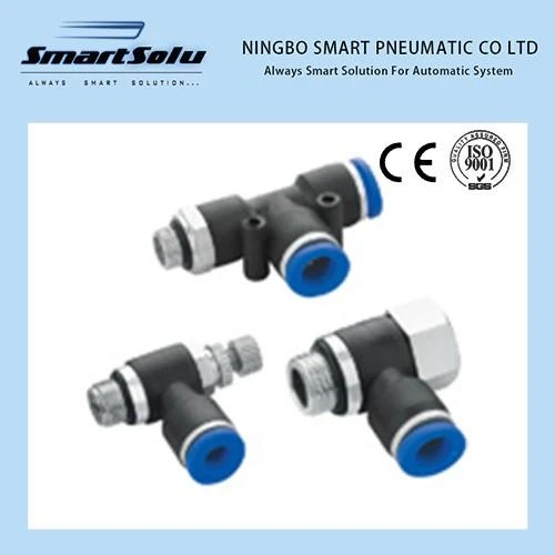 PWJ Type Plastic Pneumatic Push In Fittings
